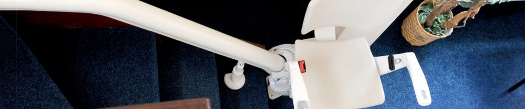 aerial view of a stairlift