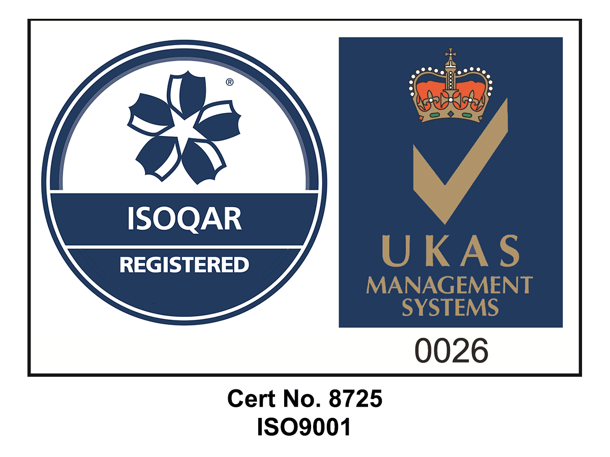Picture of ISO9001 UKAS accreditation logo