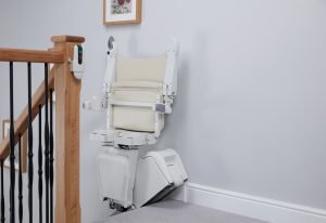 Picture of Handicare 1100 Stairlift Folded up