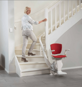 Picture demonstrating there is still plenty of room for other stair users