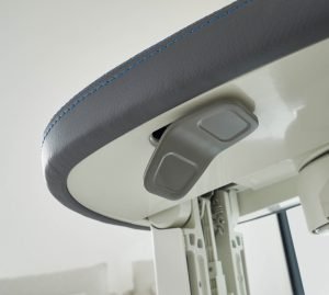 Picture of manual fold lever on FlowX Stairlift
