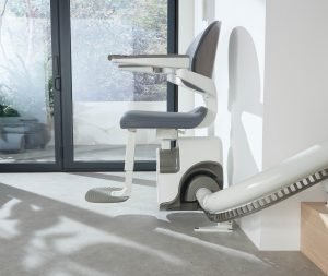 Side view picture of Flow X stairlift