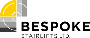 Bespoke Stairlifts Ltd. logo with a geometric design featuring yellow and gray segments next to the company name in bold black text, representing their expertise among leading stairlift brands.